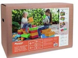 Klocki Budowlane Cegły z kołami 30el