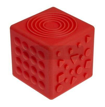 Kostka sensoryczna czerwona 8,5cm