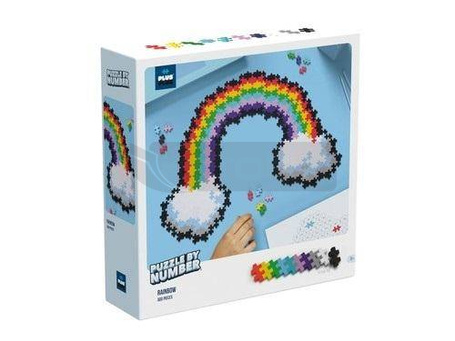 Klocki Plus-Plus Puzzle By Number - Tęcza 500el.
