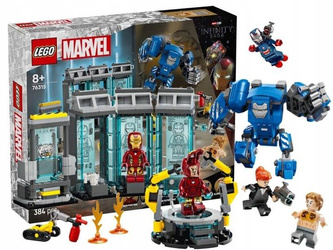LEGO MARVEL 76315 LABORATORIUM IRON MANA ZBROJOWNI zestaw klocków +8 lat