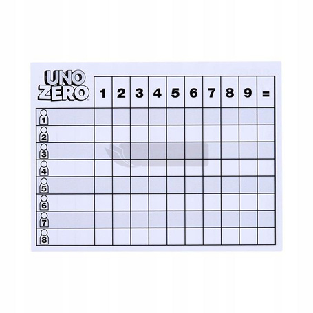 GRA KARTY UNO ZERO oryginalna kultowa gra w nowej odsłonie JHH48