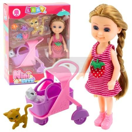 Lalka mini z akcesoriami różowa