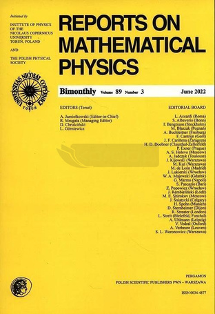 Reports on Mathematical Physics 89/3