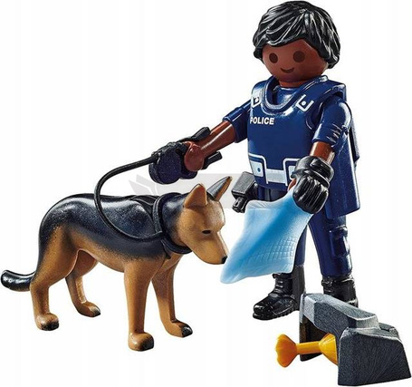 PLAYMOBIL 71162 POLICJANT Z PSEM TROPIĄCYM