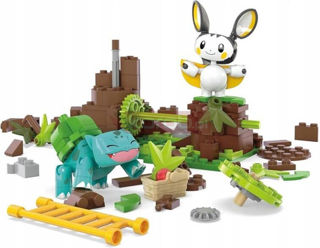MEGA CONSTRUX KLOCKI 194 el POKEMON EMOLGA I BULBASAUR HTH69