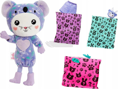 LALKA BARBIE CUTIE REVEAL CHELSEA KOSTIUMIE KRÓLICZKA przebranego za KOALĘ HRK31