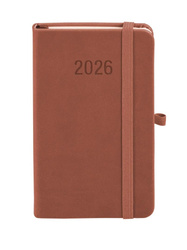 Kalendarz 2026 A6 Memofix TDW mocha mousse