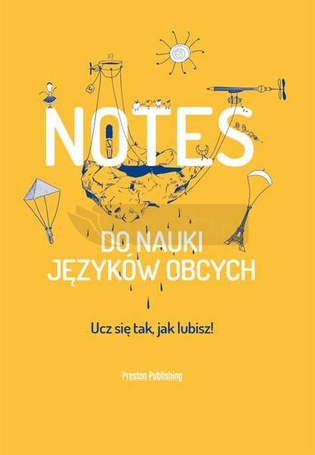 Notes do nauki języków obcych pomarańczowy