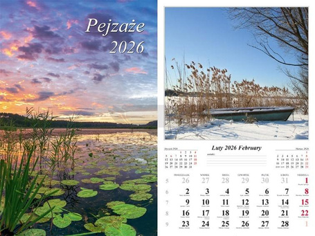 Kalendarz 2026 ścienny Pejzaże