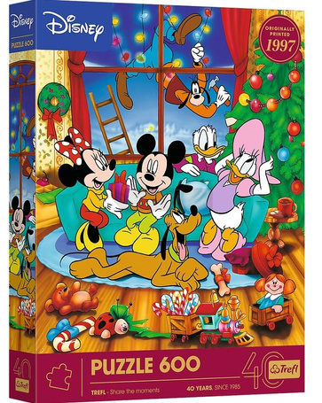 Puzzle 600 Myszka Miki i Przyjaciele Święta Disney