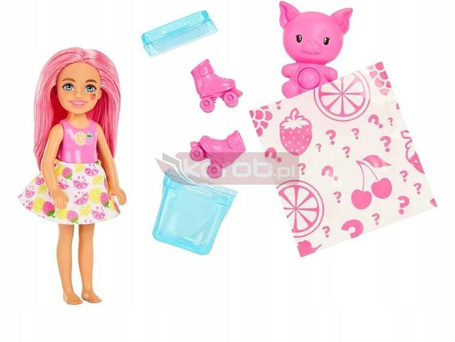 LALKA BARBIE CHELSEA POP REVEAL OWOCOWY SOK pachnąca lalka niespodzianka HRK58