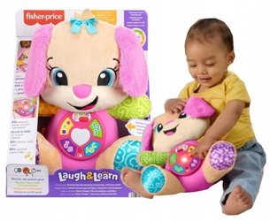 FISHER PRICE SIOSTRZYCZKA SZCZENIACZKA UCZNIACZKA zabawka interaktywna JFD36