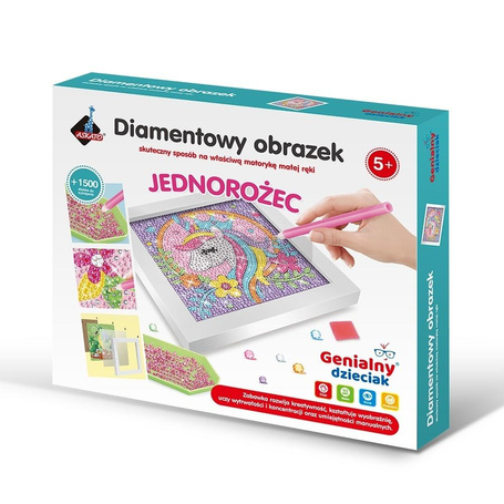 Haft diamentowy jednorożec