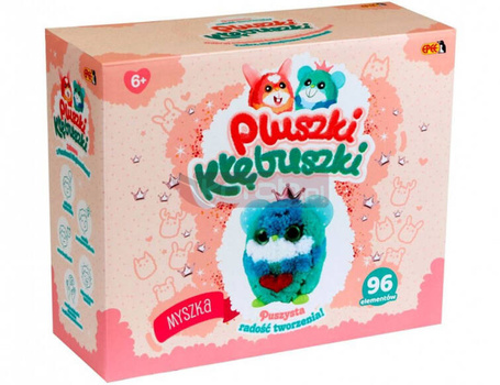 Zestaw kreatywny Pluszki-Kłębuszki  96 elementów Myszka