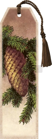 Zakładka 156 ze wstążką Szyszka Święta BN