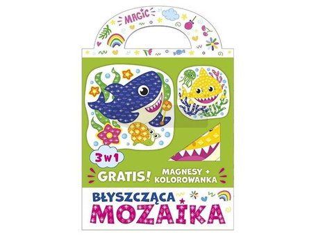 Błyszcząca mozaika 3w1 - Kolorowe rekiny
