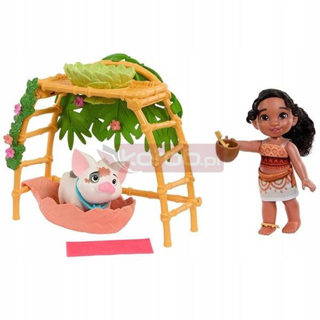 DISNEY MOANA VAIANA SIMEA SIOSTRA VAIANY mała lalka+ akcesoria do zabawy JBT59