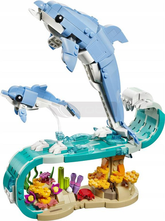 KLOCKI LEGO CREATOR 31385 Zwierzęta morskie: piękny delfin, zestaw +9 lat