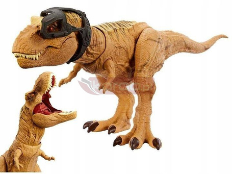 JURASSIC WORLD DINOZAUR TYRANOZAUR polowanie na T-Rexa 48cm HNT62