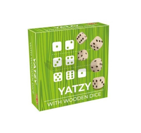 Yatzy drewniane kostki - gra w kości