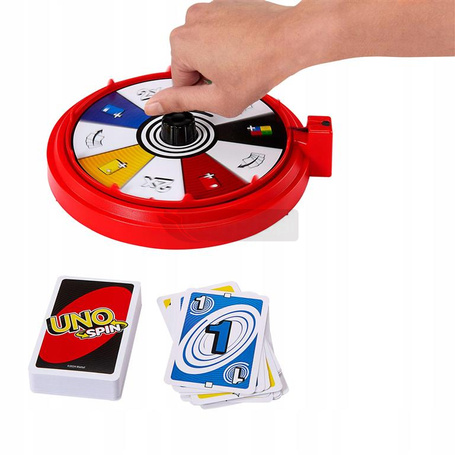 ORYGINALNA GRA KARTY UNO SPIN gra rodzinna JGR00