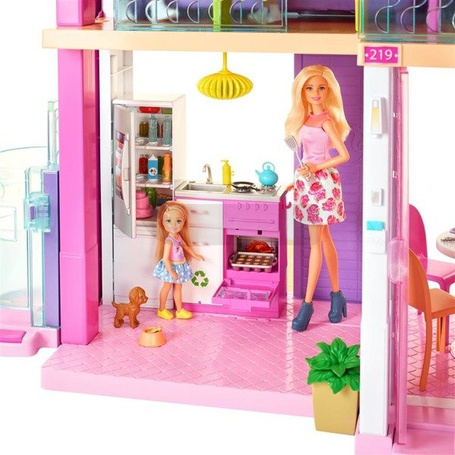 Barbie Dreamhouse Idealny domek dla lalek ze światłem i dźwiękiem