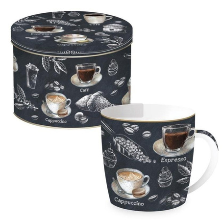 Kubek porcelanowy w ozdobnej puszce 350ml