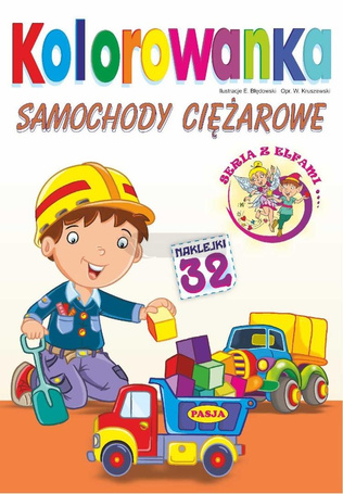 Kolorowanka. Samochody ciężarowe z naklejkami