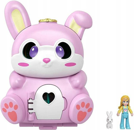 Lalka Polly Pocket domek z laleczką króliczek GTM60