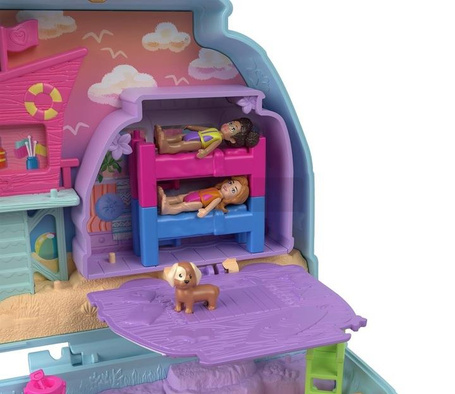 LALKA POLLY POCKET PIESEK PLAŻOWY SZCZENIACZEK zestaw do zabawy dla dzieci HRD36