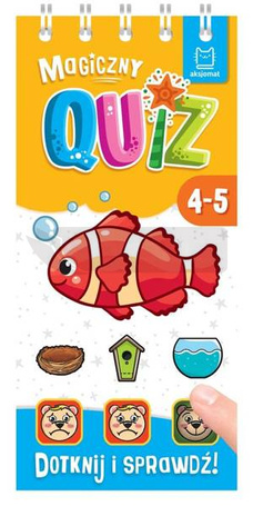 Magiczny quiz z rybką. Dotknij i sprawdź