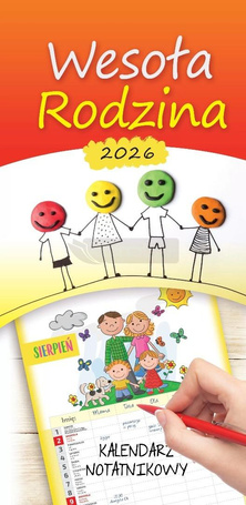 Kalendarz 2026 terminarz rodzinny Wesoła rodzina