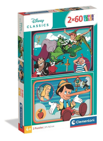Puzzle 2x60 Super Kolor Disney Classic