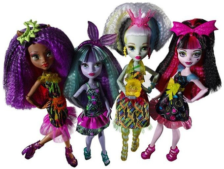 Monster High Upiorki Zelektryzowane fryzury Ast.
