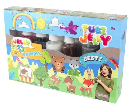 Tubi Jelly 6 kolorów - Zwierzątka TUBAN