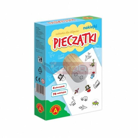 Małe Pieczątki i naklejki dla chłopców