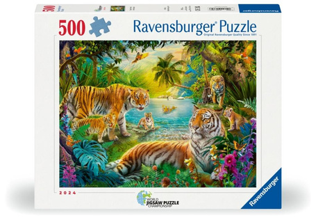 Puzzle 2D: Rodzina Tygrysów 500el