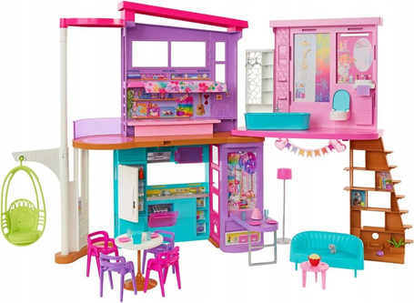 BARBIE DUŻY WAKACYJNY DOMEK dom willa z windą, akcesoriami HCD50