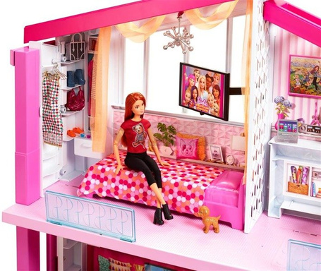Barbie Dreamhouse Idealny domek dla lalek ze światłem i dźwiękiem