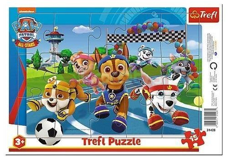 Puzzle ramkowe 15 Uczynne pieski TREFL