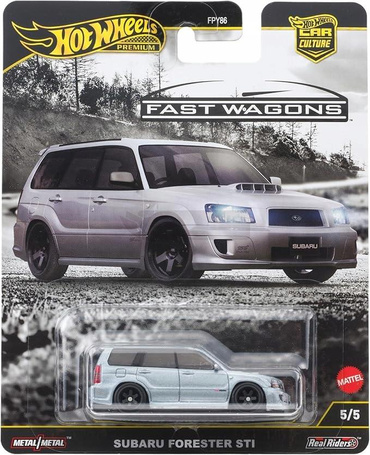 HOT WHEELS PREMIUM CAR CULTURE FAST WAGONS 5/5 Subaru Forester STI JBK87