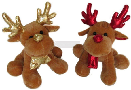 Łoś Renifer świąteczny 20cm MIX