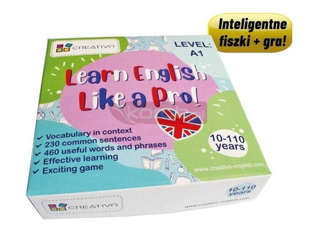 Learn English Like a Pro fiszki + gra A1