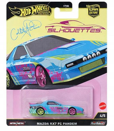 HOT WHEELS PREMIUM SILHOUETTES MAZDA RX7 FC PANDEM JBK60