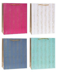 Torebka ozdobna 31x42x12cm hot-stamp mix ROZETTE