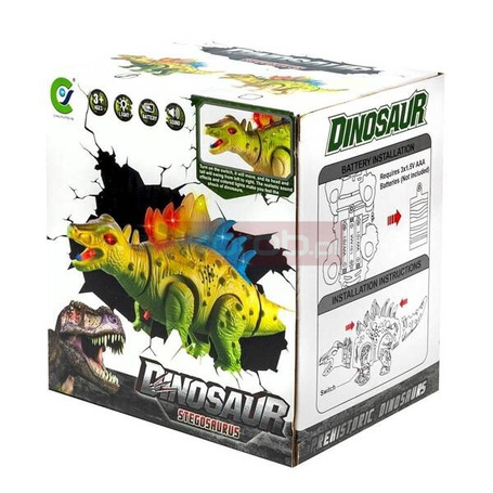 Dinozaur chodzący 27cm światło dźwięk