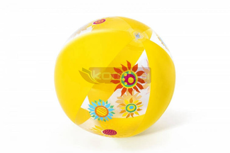 Piłka plażowa 51 cm żółta
