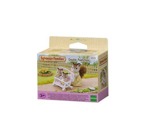 Sylvanian Families Podwójny wózek spacerowy