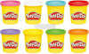 PLAY DOH CIASTOLINA zestaw 8 TUB z ciastoliną tęczowe kolory +2 lata G0691
