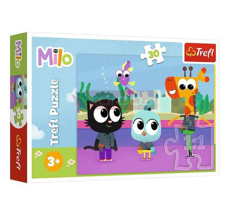 Puzzle 30 elementów Kotek Milo 